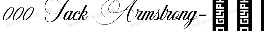 000 Jack Armstrong字体转换